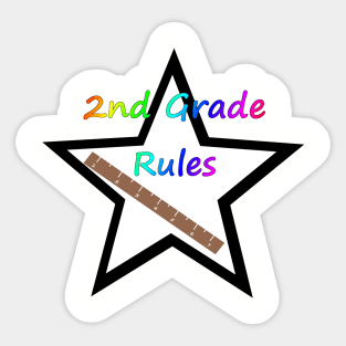 Second Grade Rules Sticker